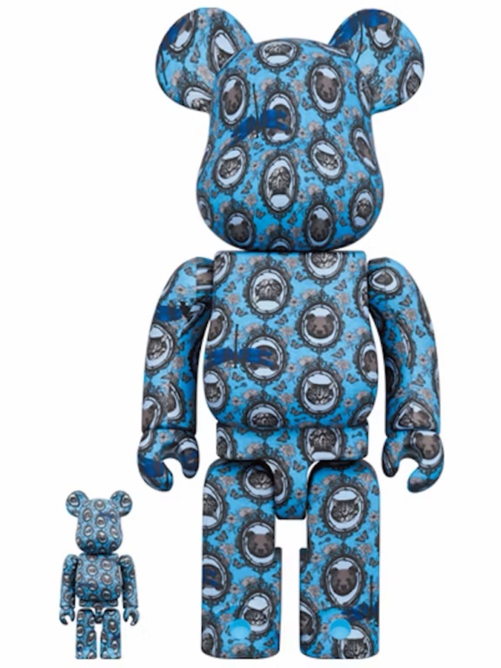 Bearbrick x Robe Japonica Mirror 100% and 400% Set